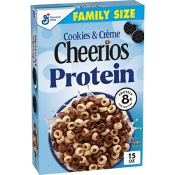 Cheerios Protein Cookies & Cream Family Size Cereal - 15oz