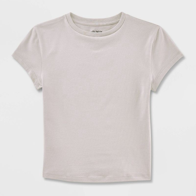 slide 4 of 4, Women's Short Sleeve T-Shirt - Wild Fable™ Gray S, 1 ct