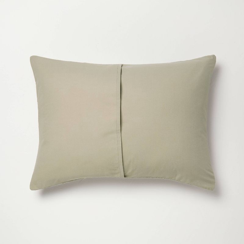 slide 6 of 6, Hearth & Hand with Magnolia King Gauze Stitch Pin Dot Duvet Cover Green - Hearth & Hand™ with Magnolia, 1 ct