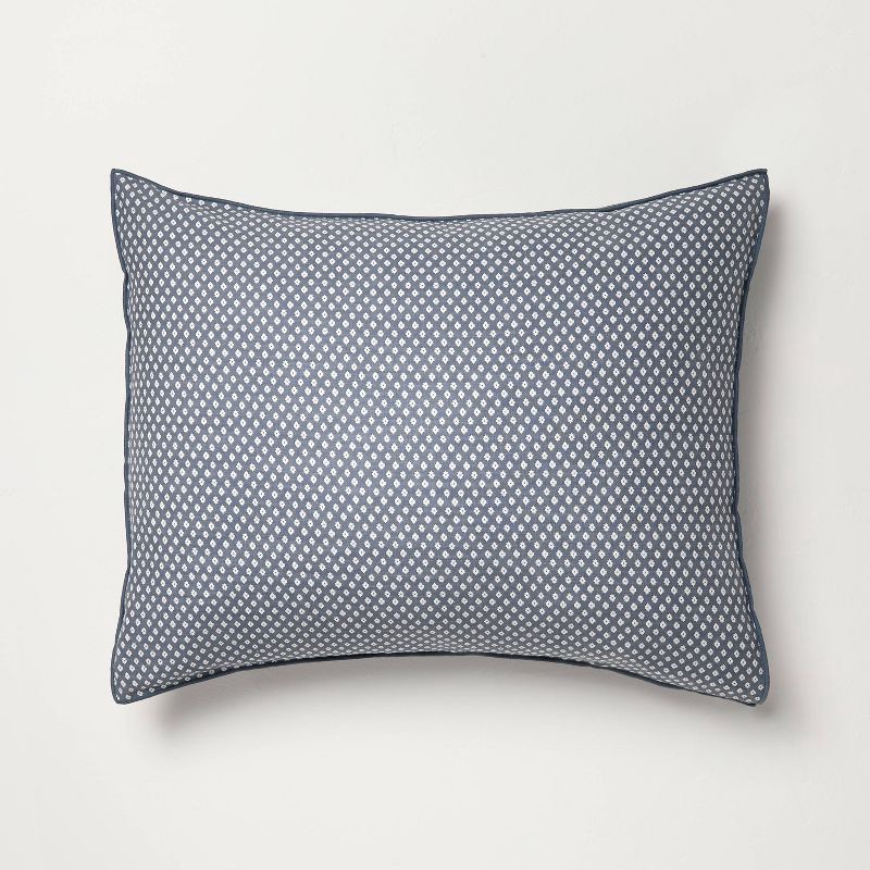 slide 4 of 5, Hearth & Hand with Magnolia 3pc King Block Pattern Comforter Set Blue - Hearth & Hand™ with Magnolia, 3 ct