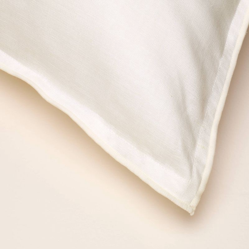 slide 5 of 5, Hearth & Hand with Magnolia 26"x26" Solid Euro Square Throw Pillow Sour Cream - Hearth & Hand™ with Magnolia, 1 ct