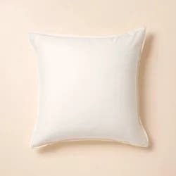 Hearth & Hand with Magnolia 26"x26" Solid Euro Square Throw Pillow Sour Cream - Hearth & Hand™ with Magnolia