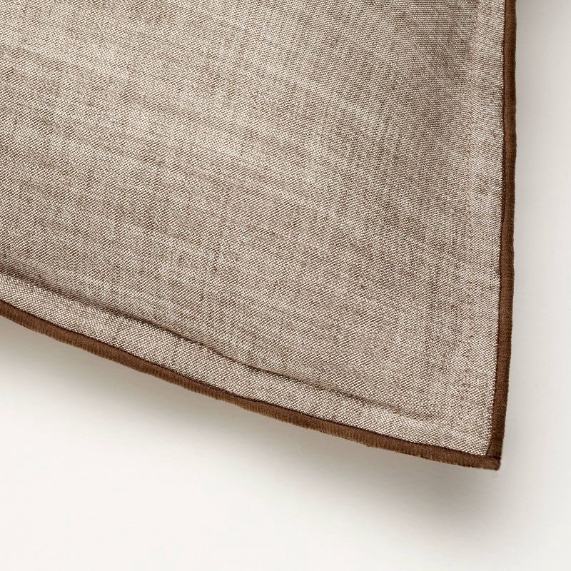 slide 5 of 5, Hearth & Hand with Magnolia 26"x26" Euro Square Throw Pillow Brown - Hearth & Hand™ with Magnolia, 1 ct