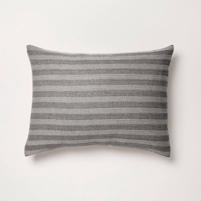 slide 4 of 5, Hearth & Hand with Magnolia 3pc King Tonal Stripe Comforter Set Brown - Hearth & Hand™ with Magnolia, 3 ct