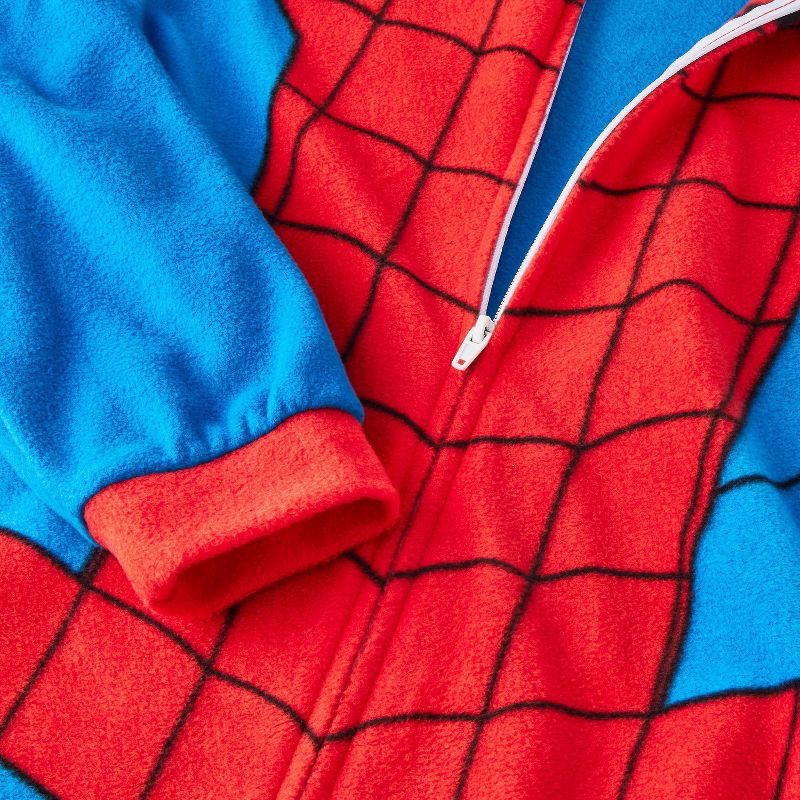slide 4 of 4, Boys' Spider-Man Union Suit - Red L, 1 ct