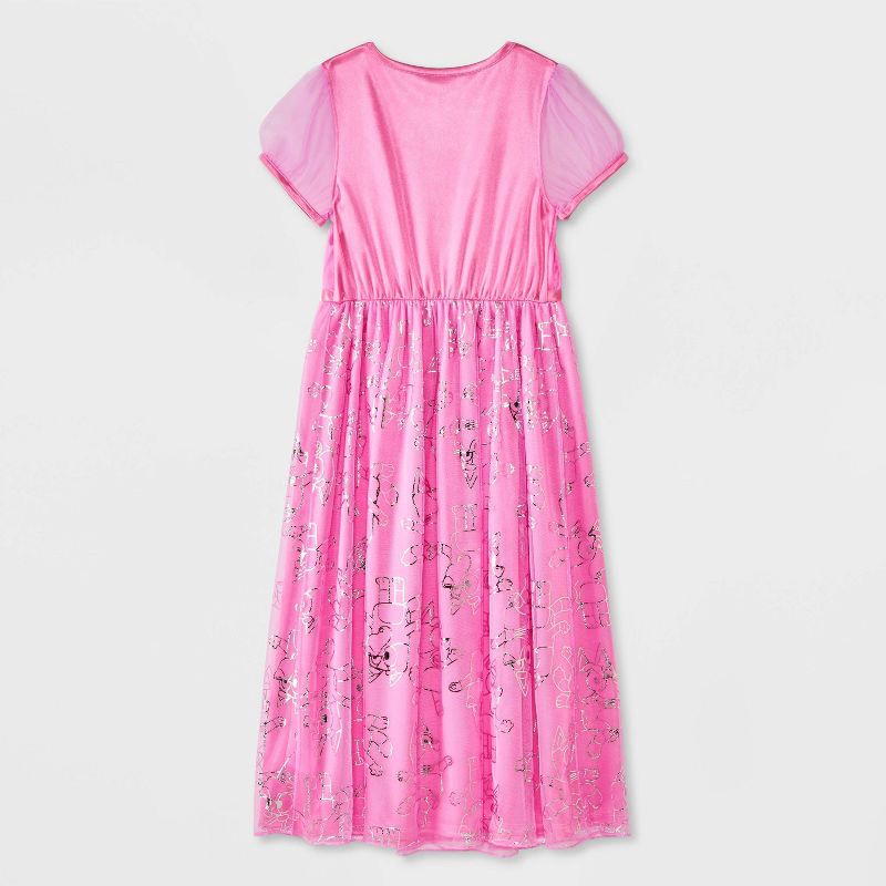 slide 2 of 4, Girls' Bluey Fantasy NightGown - Pink S, 1 ct