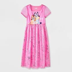 Girls' Bluey Fantasy NightGown - Pink S