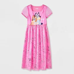 Girls' Bluey Fantasy NightGown - Pink L