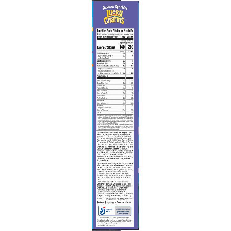 slide 6 of 7, Lucky Charms Rainbow Sprinkle Family Size Breakfast Cereal - 18.4oz, 18.4 oz