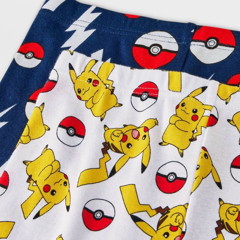 slide 4 of 4, Pokemon Boys' 4pc Pikachu Long Sleeve Pajama Set - Navy Blue 6, 4 ct