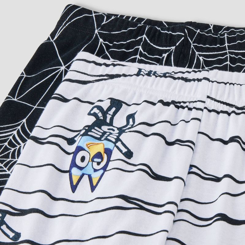 slide 4 of 4, Boys' 4pc Bluey Long Sleeve Halloween Pajama Set - Orange/Black 6, 4 ct