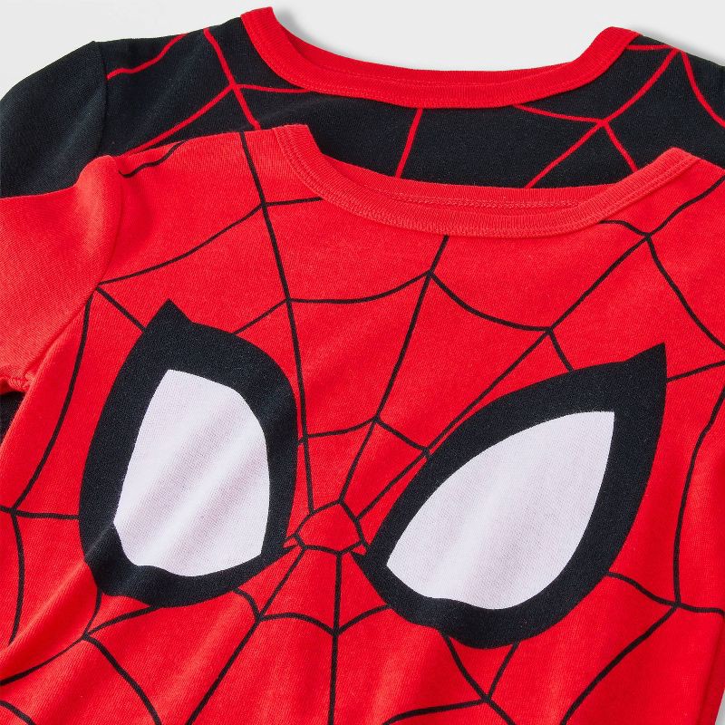 slide 3 of 4, Boys' 4pc Spider-Man Long Sleeve Pajama Set - Red 10, 4 ct