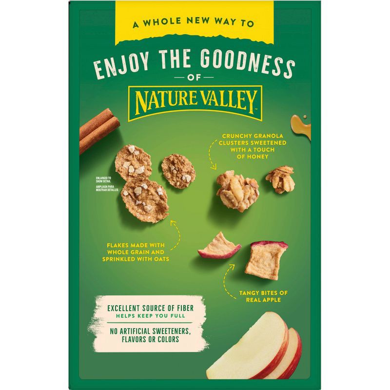 slide 5 of 8, Nature Valley Apple Cinnamon Family Size Breakfast Cereal - 18.4oz, 18.4 oz
