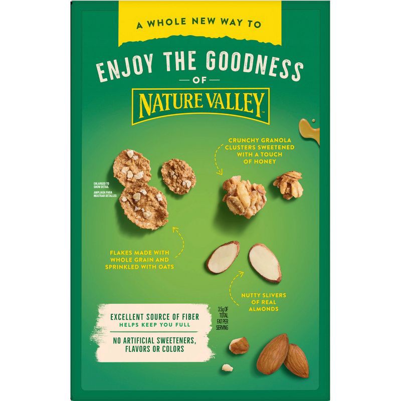 slide 5 of 8, Nature Valley Honey Almond Family Size Breakfast Cereal - 19.8oz, 19.8 oz