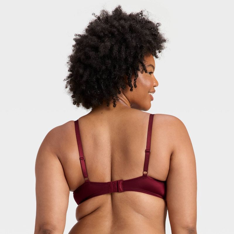 slide 5 of 5, Women's Demi T-Shirt Push-Up Bra - Auden™ Berry Red 32C, 1 ct