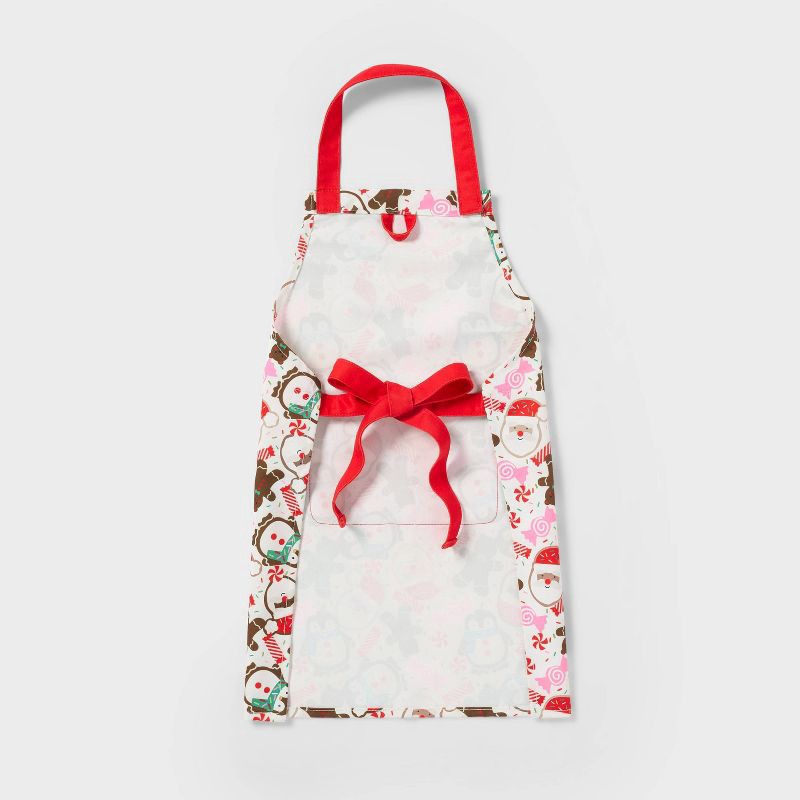 slide 3 of 4, Kids' Santa/Snowman Apron - Pillowfort™, 1 ct