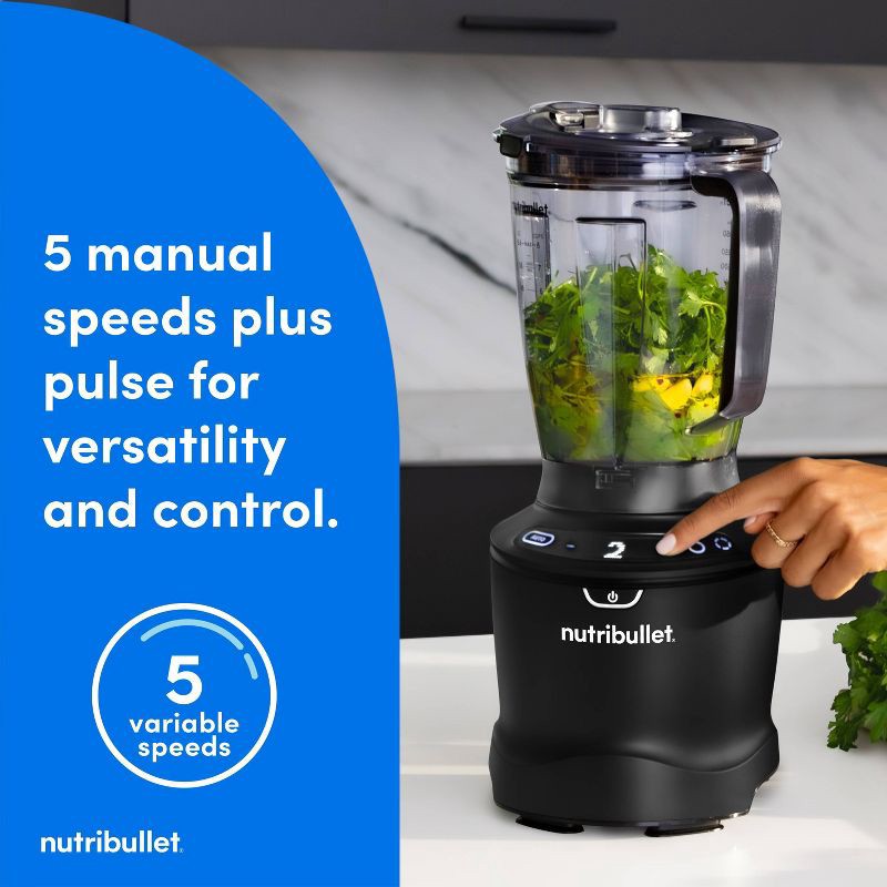 slide 5 of 12, NutriBullet SmartSense Full-Size Blender 1400W - Black, 1 ct