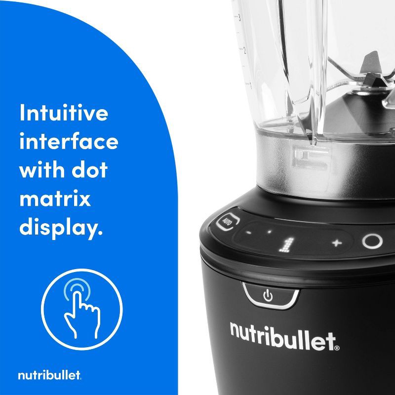 slide 6 of 12, NutriBullet SmartSense Full-Size Blender 1400W - Black, 1 ct