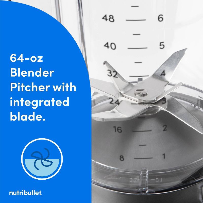 slide 7 of 12, NutriBullet SmartSense Full-Size Blender 1400W - Black, 1 ct