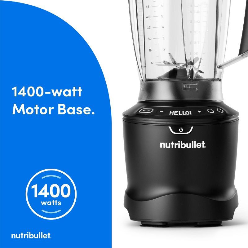 slide 9 of 12, NutriBullet SmartSense Full-Size Blender 1400W - Black, 1 ct