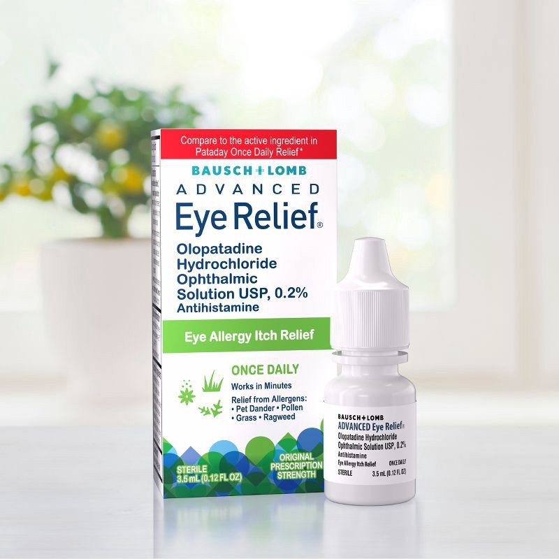 slide 2 of 7, Advanced Eye Relief Olopatadine 0.2% Allergy Eye Drops - 3.5ml, 3.5 ml