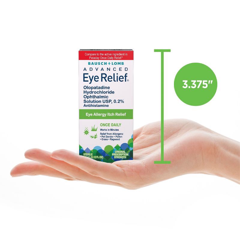 slide 7 of 7, Advanced Eye Relief Olopatadine 0.2% Allergy Eye Drops - 3.5ml, 3.5 ml