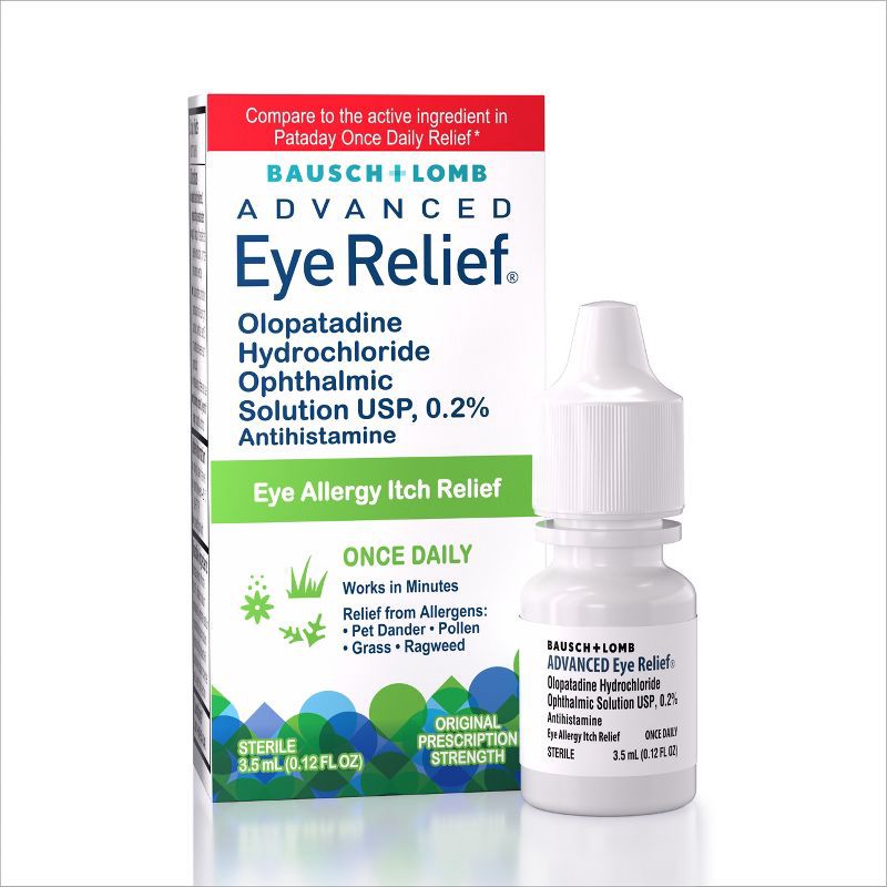 slide 1 of 7, Advanced Eye Relief Olopatadine 0.2% Allergy Eye Drops - 3.5ml, 3.5 ml