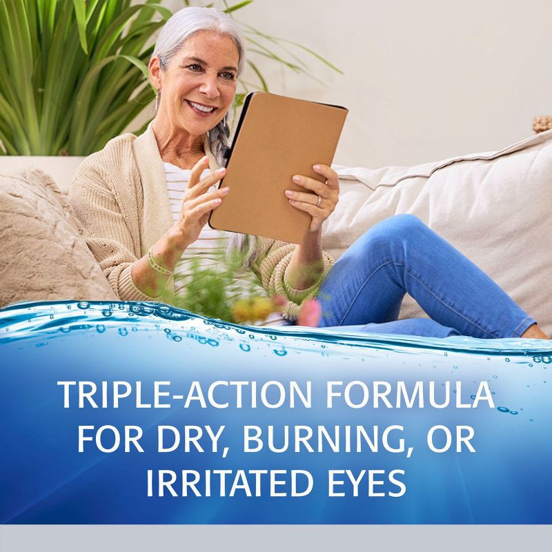 slide 6 of 13, Refresh Optive Advanced Lubricant Eye Drops Artificial Tears - 0.33 fl oz (10 mL), 10 ml