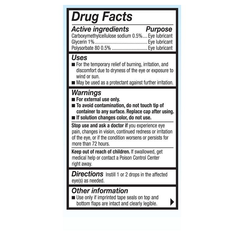 slide 11 of 13, Refresh Optive Advanced Lubricant Eye Drops Artificial Tears - 0.33 fl oz (10 mL), 10 ml