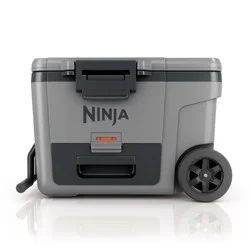 Ninja Outdoor FrostVault 45qt Wheeled Cooler with Cold Dry Zone - Slate Gray: Rolling Coolers