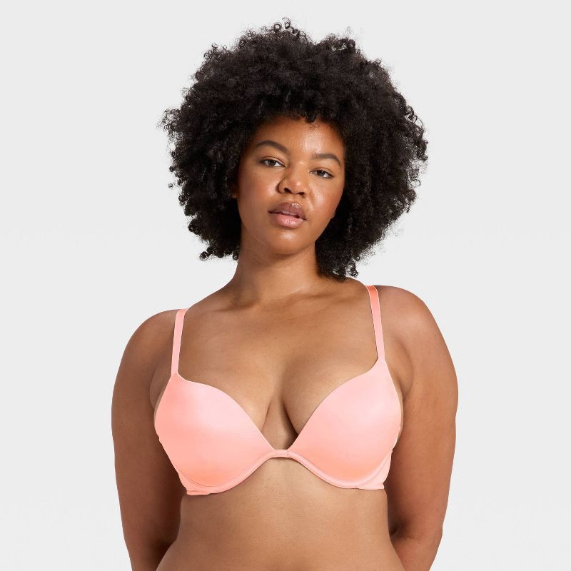 slide 5 of 6, Women's Super Push-Up Plunge Bra - Auden™ Blush 32B, 1 ct