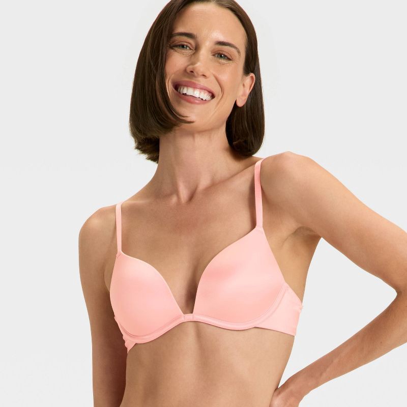 slide 1 of 6, Women's Super Push-Up Plunge Bra - Auden™ Blush 36D, 1 ct