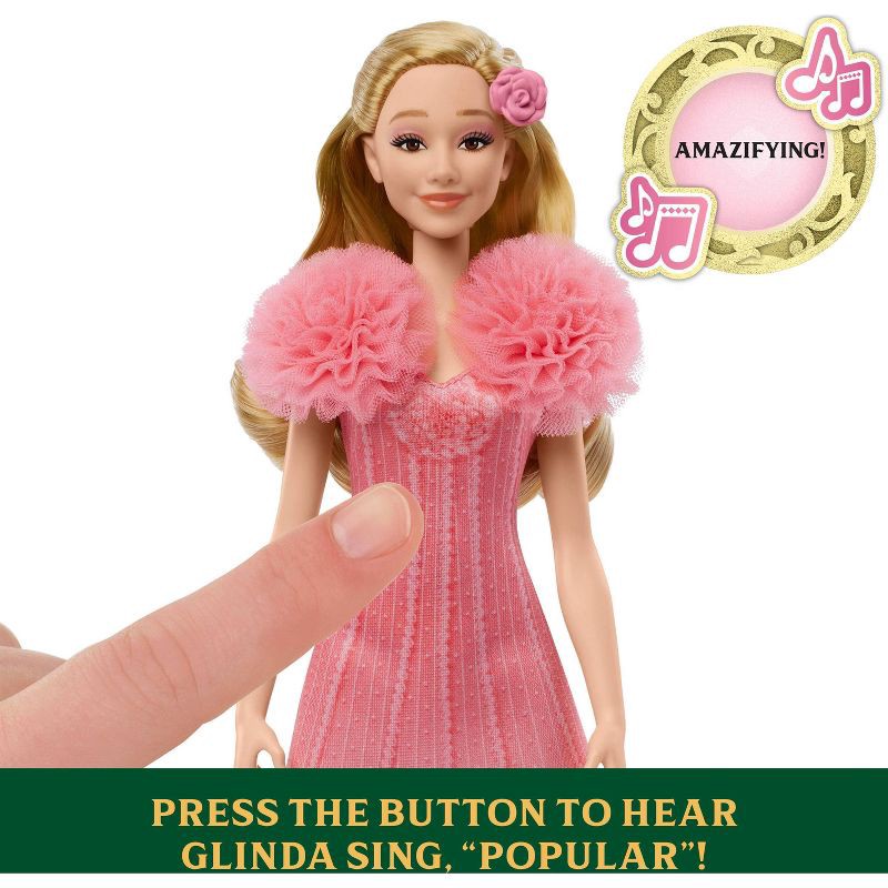 slide 3 of 6, Universal Pictures' Wicked Singing Glinda 11" Fashion Doll Posable with Removable Movie Fashions and Accessories, 1 ct