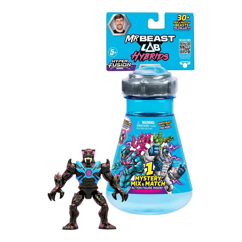 slide 2 of 9, MrBeast Lab Hybrids CDU Action Figure: 10 Points Articulation, Science Fiction Theme, Plastic Material, 1 ct