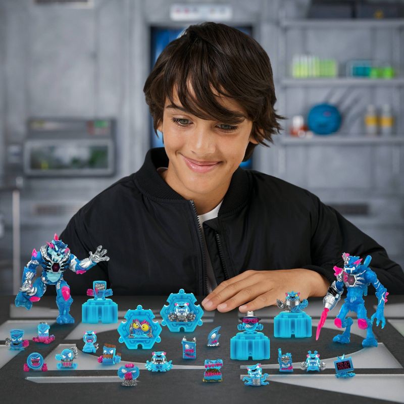 slide 2 of 12, MrBeast Lab Swarms Mystery Pack Exclusive Mini Figures: Includes 22 Collectible Plastic Toys, 1 ct