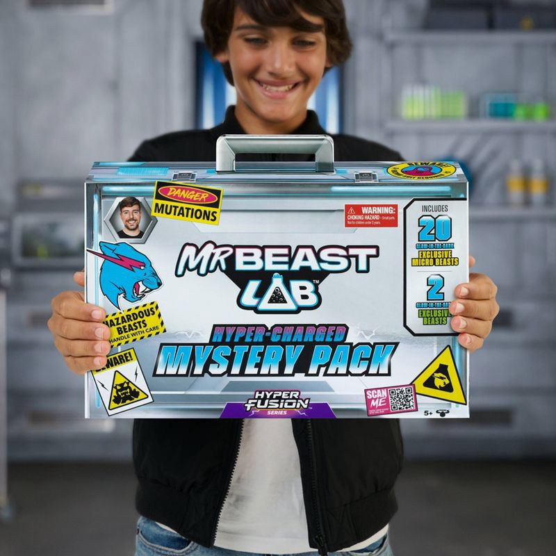 slide 5 of 12, MrBeast Lab Swarms Mystery Pack Exclusive Mini Figures: Includes 22 Collectible Plastic Toys, 1 ct