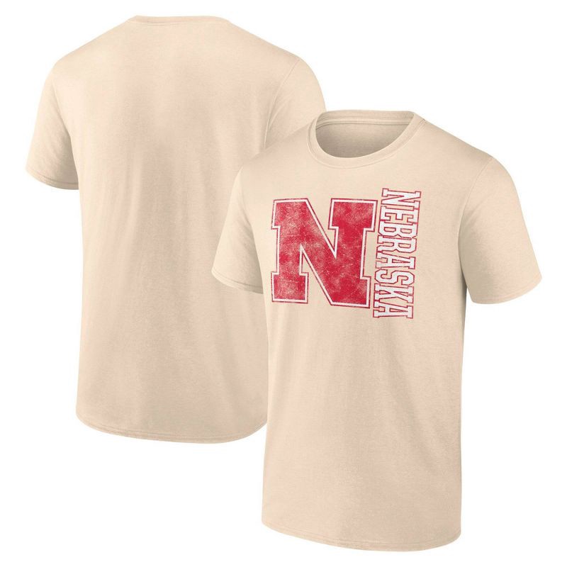 slide 3 of 3, NCAA Nebraska Cornhuskers Men's Angora Bi-Blend T-Shirt - L, 1 ct