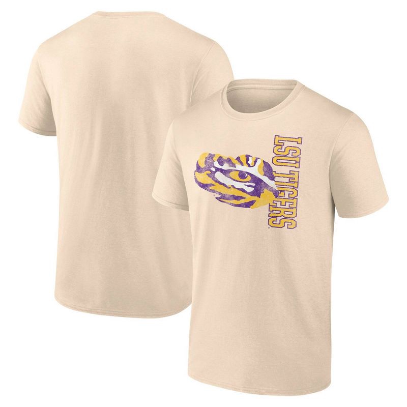slide 3 of 3, NCAA LSU Tigers Men's Angora Bi-Blend T-Shirt - XL, 1 ct