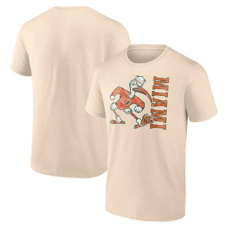 slide 3 of 3, NCAA Miami Hurricanes Men's Angora Bi-Blend T-Shirt - XL, 1 ct