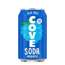 Cove Blue Razz Prebiotic Soda - 12 fl oz Can