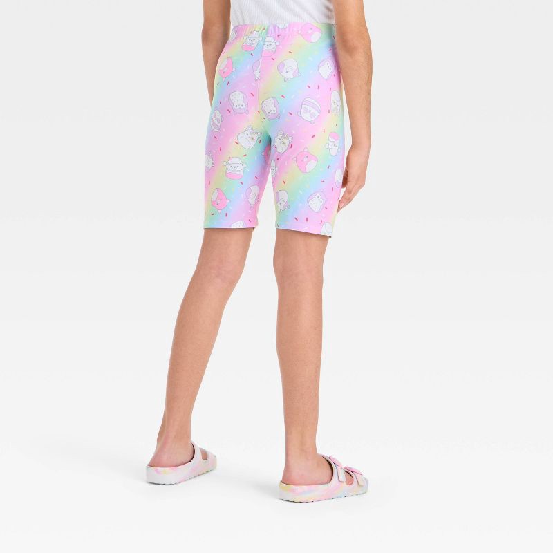 slide 2 of 3, Girls' Squishmallows Bike Shorts - Pastel Purple L, 1 ct