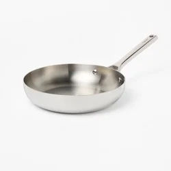 10" Uncoated Stainless Steel Frying Pan - Figmint™