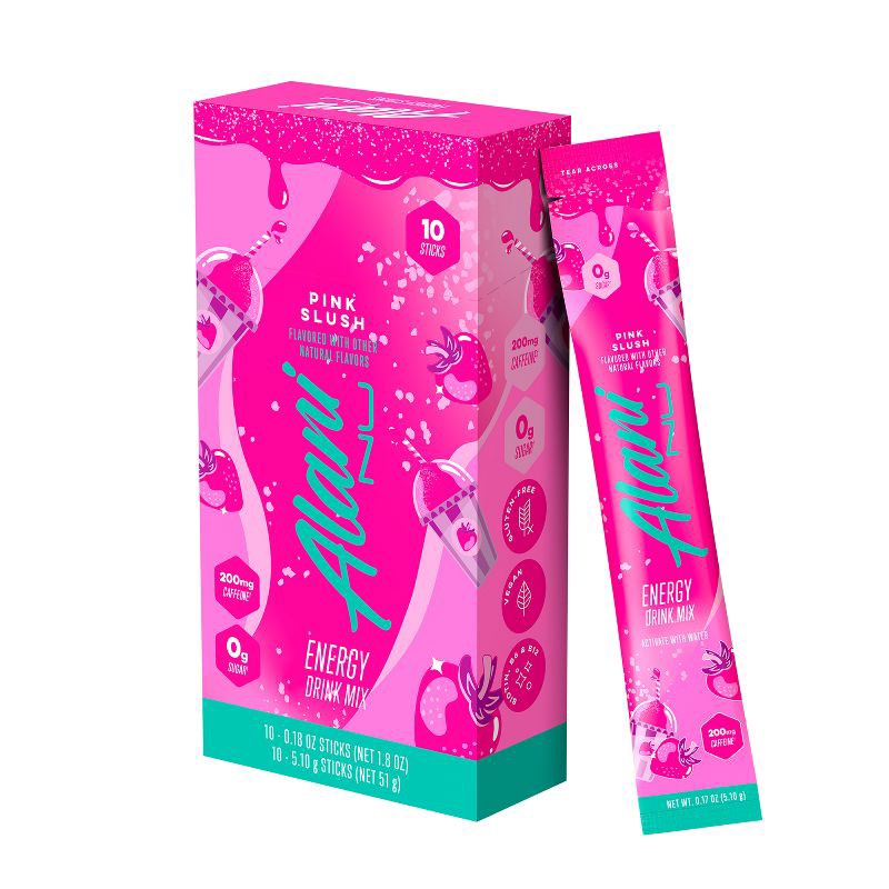 slide 1 of 7, Alani Nu Energy Sticks - Pink Slush - 10ct, 10 ct