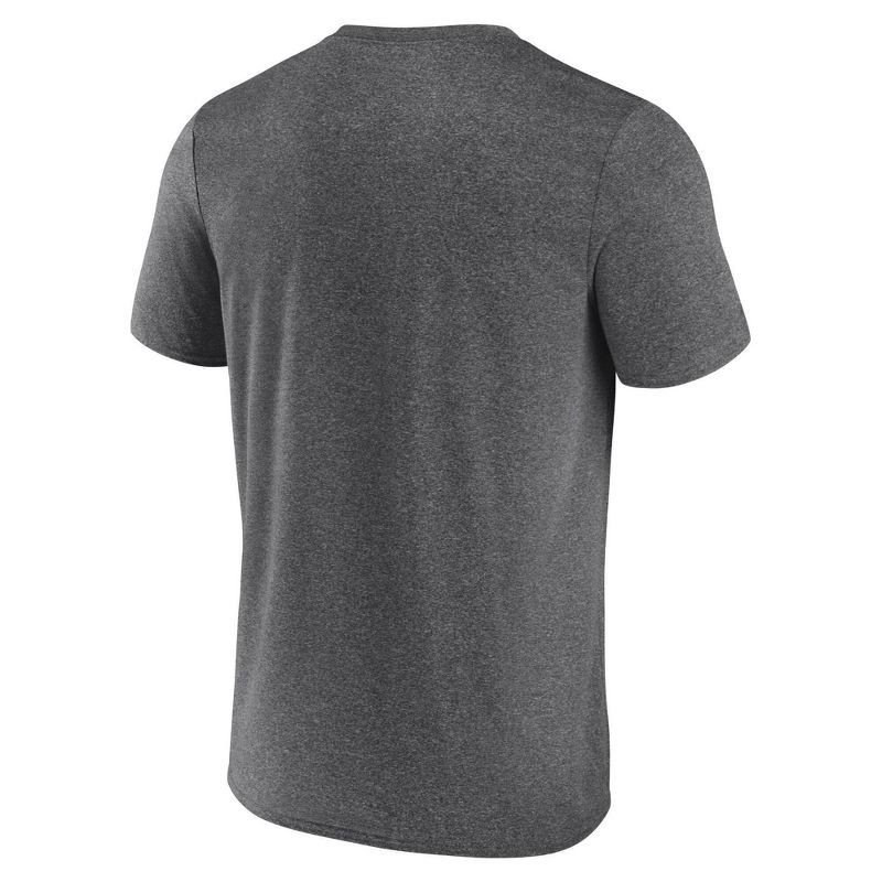 slide 2 of 3, NCAA Michigan State Spartans Men's Charcoal Heather Poly T-Shirt - M, 1 ct