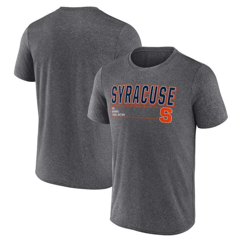 slide 3 of 3, NCAA Syracuse Orange Men's Charcoal Heather Poly T-Shirt - XXL, 1 ct