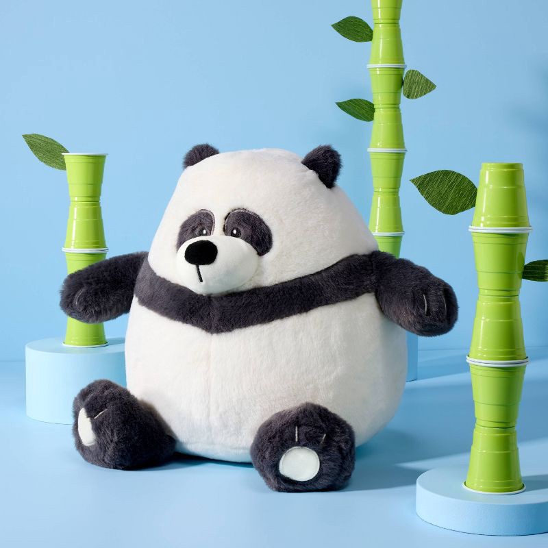 slide 2 of 3, 12" Panda Stuffed Animal - Gigglescape™, 1 ct