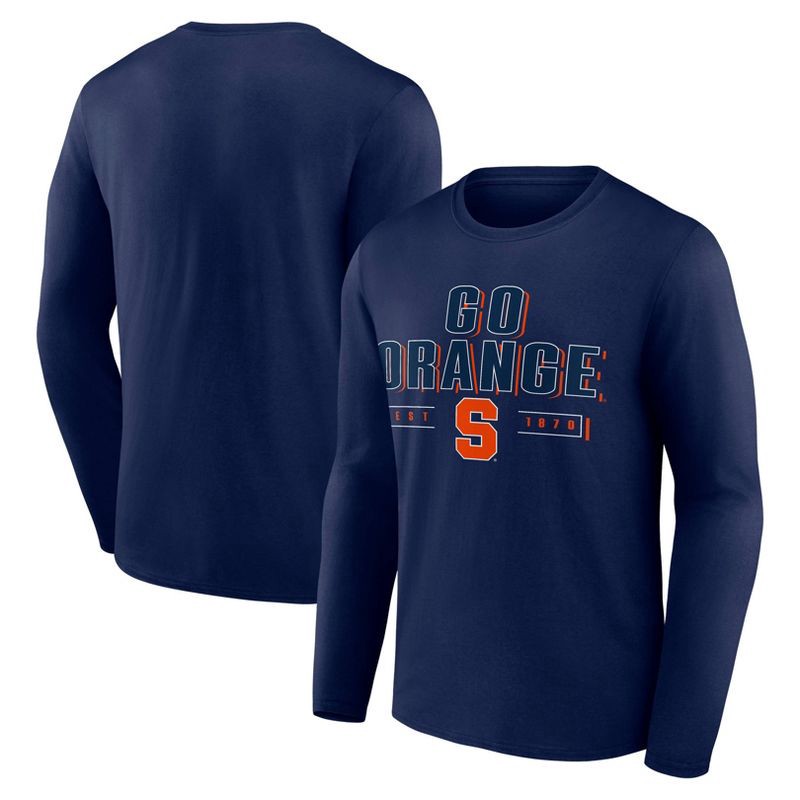 slide 3 of 3, NCAA Syracuse Orange Men's Long Sleeve Black T-Shirt - M, 1 ct