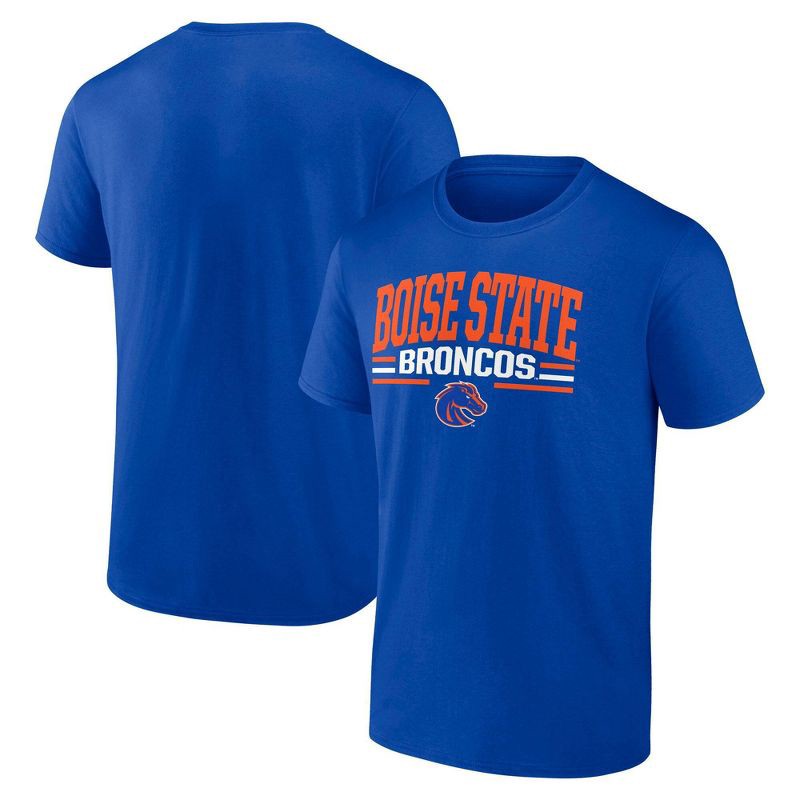 slide 2 of 2, NCAA Boise State Broncos Men's Bi-Blend T-Shirt - Royal Blue L, 1 ct