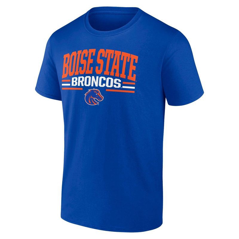 slide 1 of 2, NCAA Boise State Broncos Men's Bi-Blend T-Shirt - Royal Blue L, 1 ct
