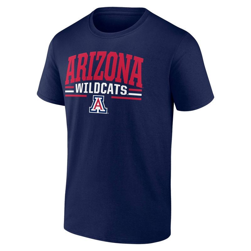 slide 1 of 3, NCAA Arizona Wildcats Men's Bi-Blend T-Shirt - Navy Blue XL, 1 ct